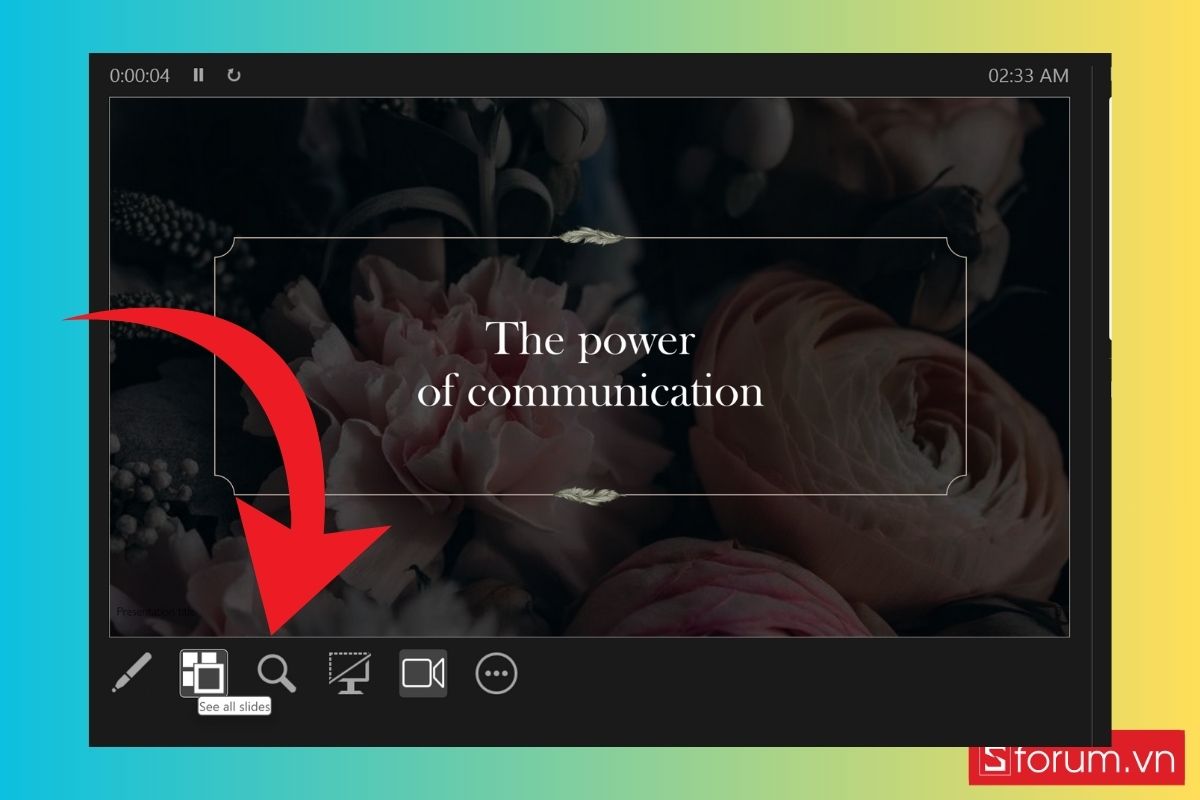 Các bước chi tiết để sử dụng Presenter View khi thuyết trình bước 8