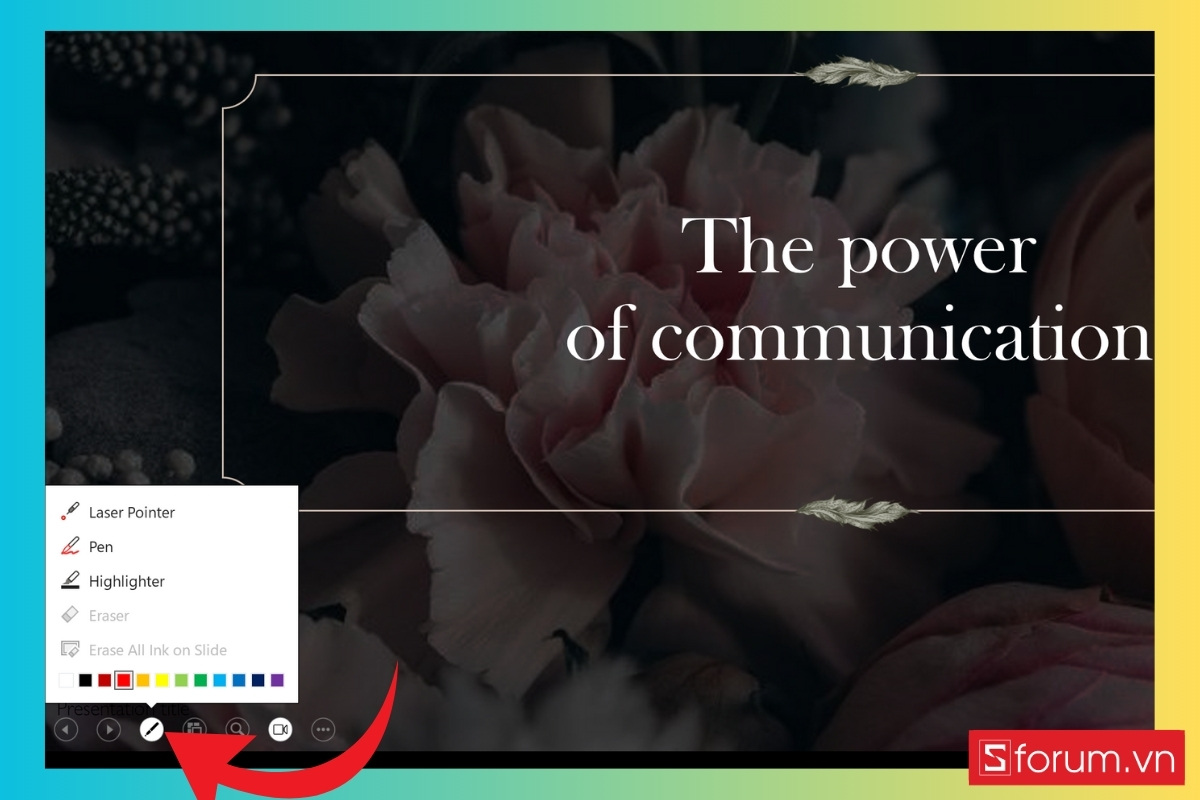 Các bước chi tiết để sử dụng Presenter View khi thuyết trình bước 10