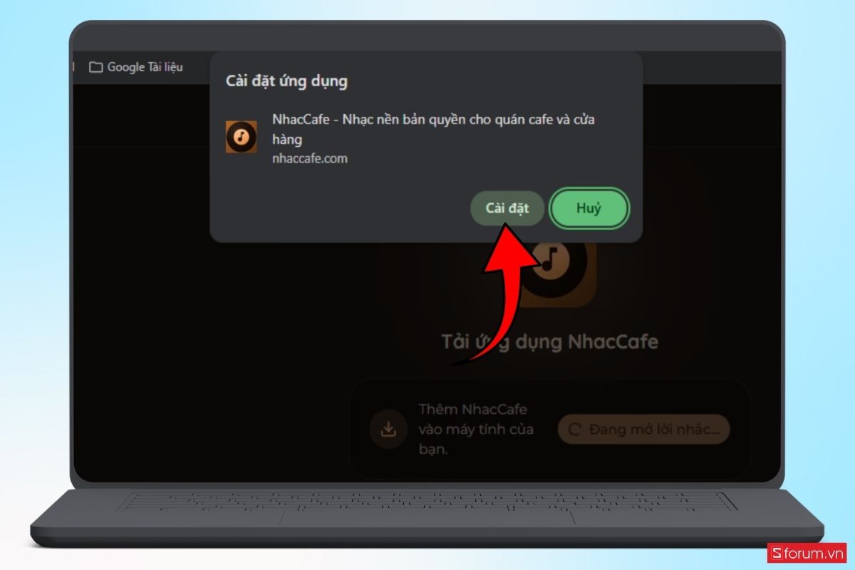 Cách tải ngay ứng dụng Nhạc không bản quyền cho quán Cafe bước 3
