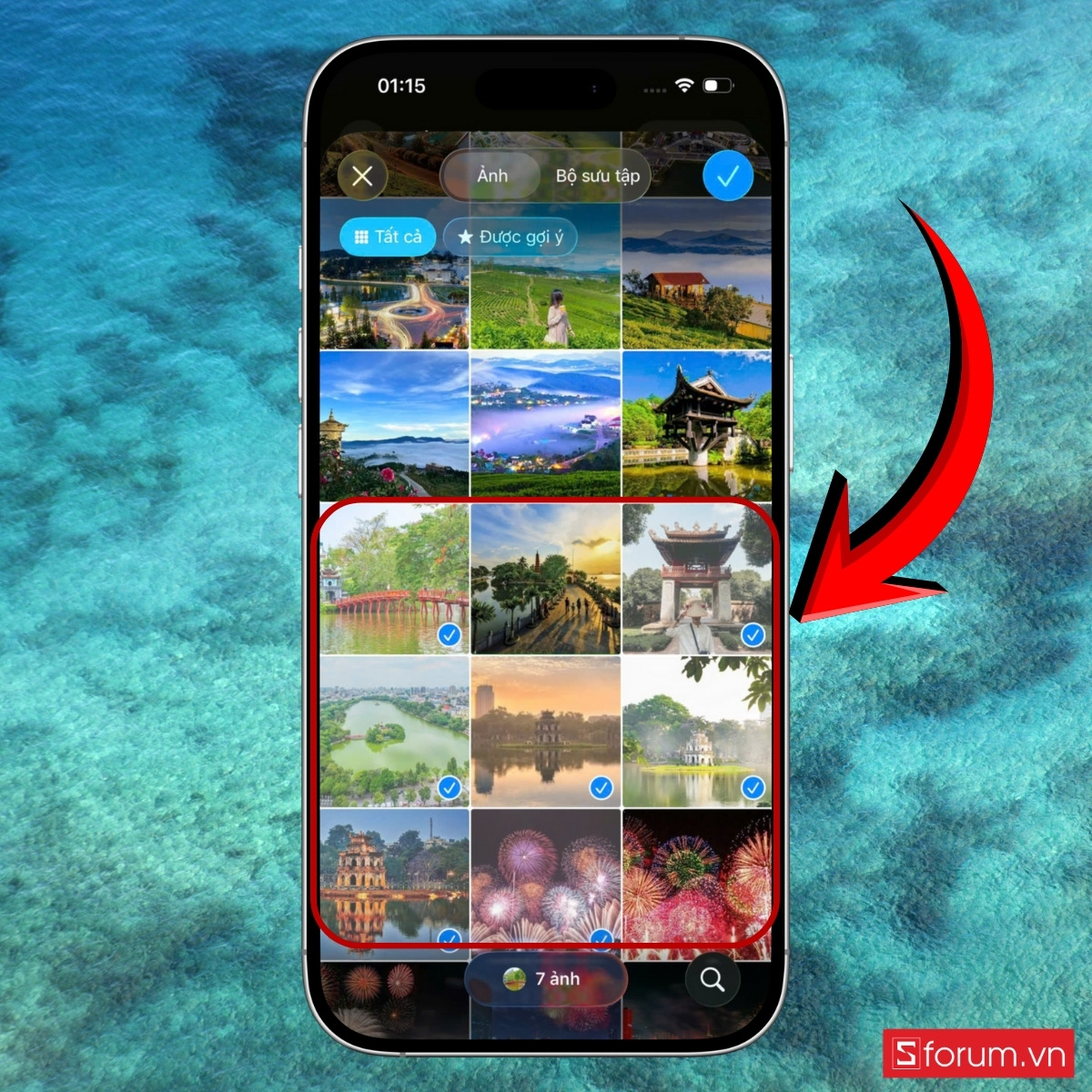 Thêm hoặc xóa ảnh để phù hợp nội dung bước 3