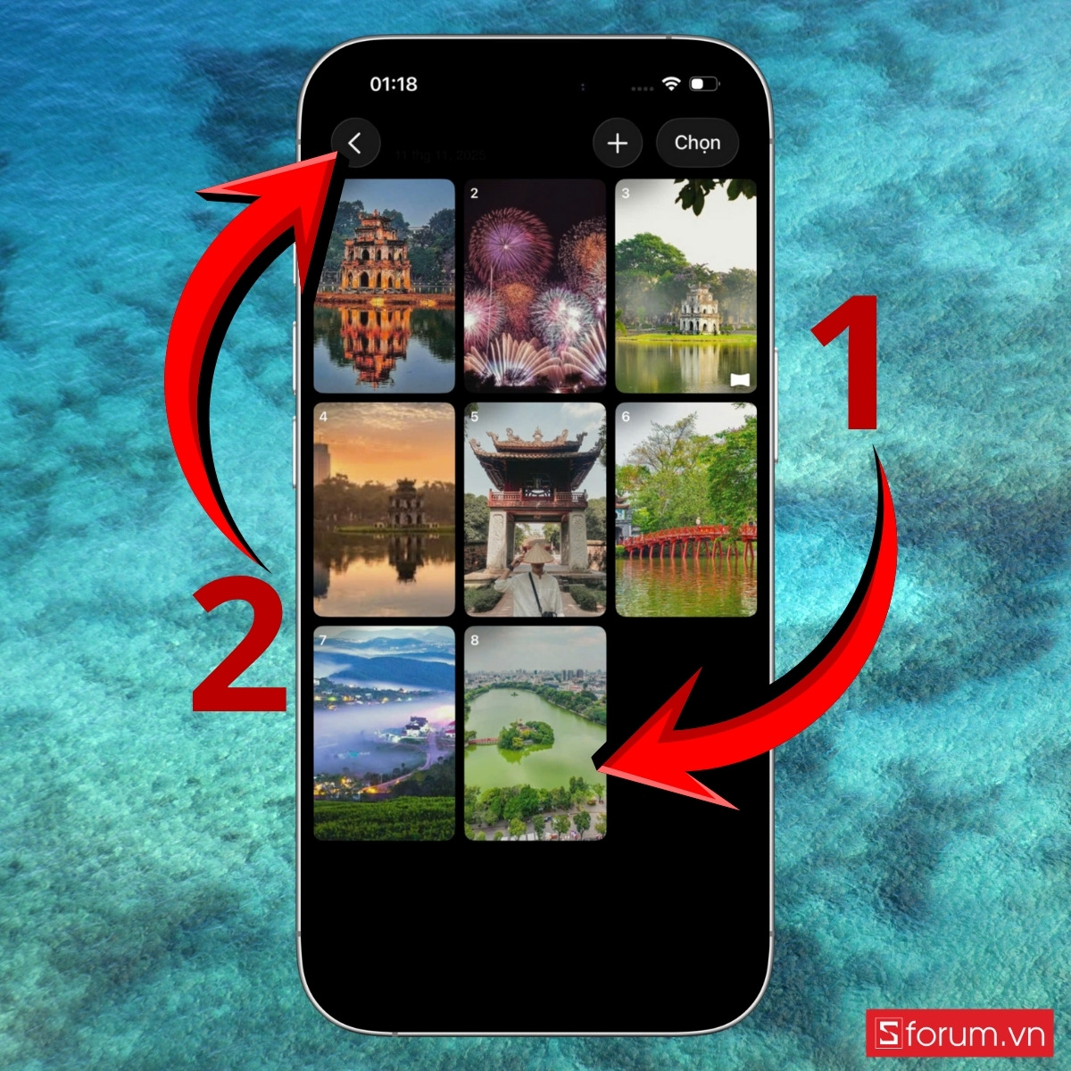 Sắp xếp lại ảnh để kể câu chuyện theo trình tự bước 3