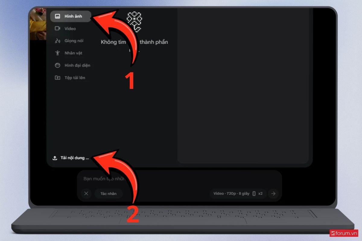 Cách tạo video chúc mừng 20/10 bằng AI trên Flow bước 2