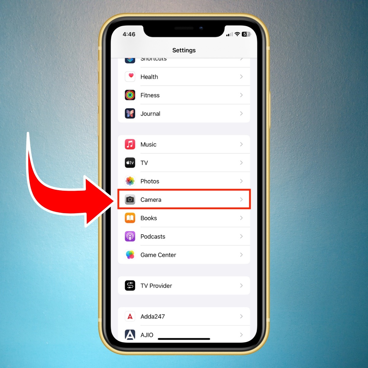 Tắt Smart HDR trên iPhone X trở lên - bước 1