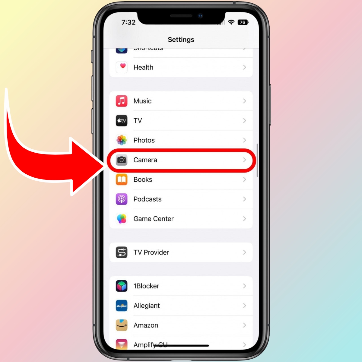Cách tắt HDR tự động trên iPhone - bước 1