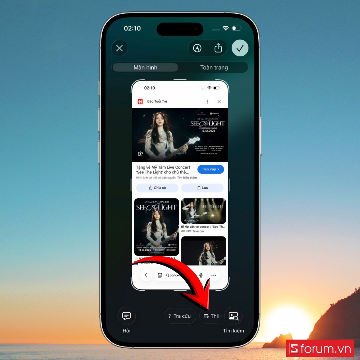 Phân tích nội dung đang hiển thị trên màn hình iPhone bước 6