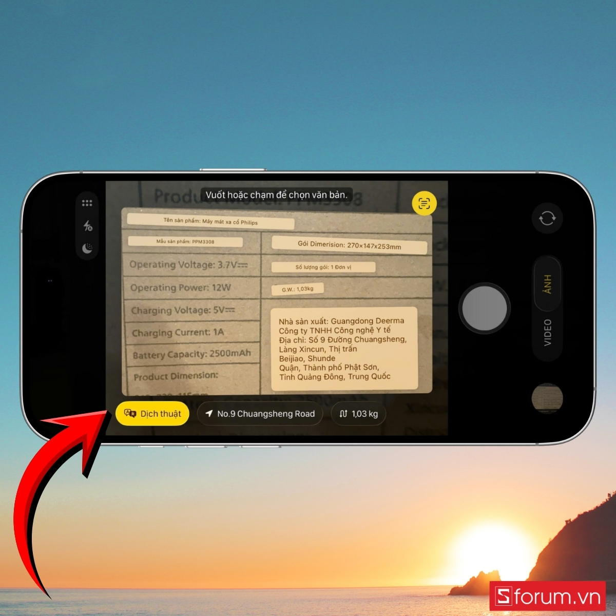 Tương tác với văn bản thực tế qua camera bước 2