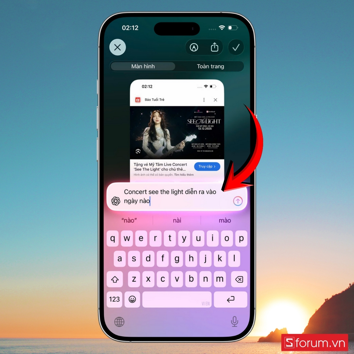 Phân tích nội dung đang hiển thị trên màn hình iPhone bước 4