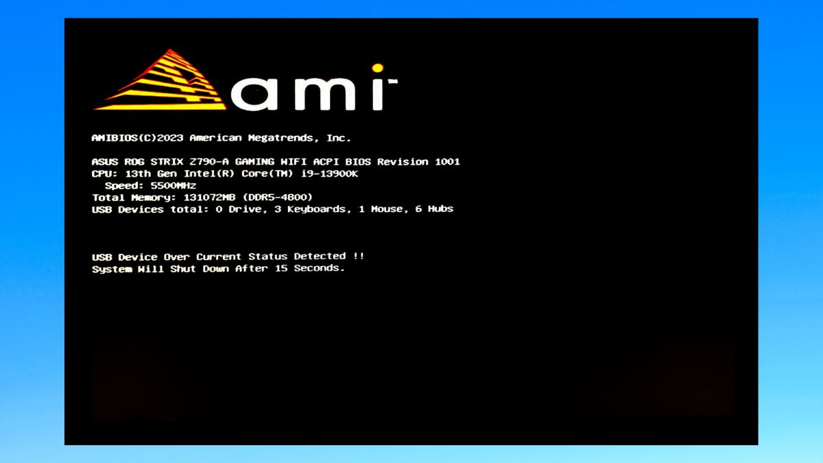 Hướng dẫn sửa lỗi USB Device Over Current Status Detected