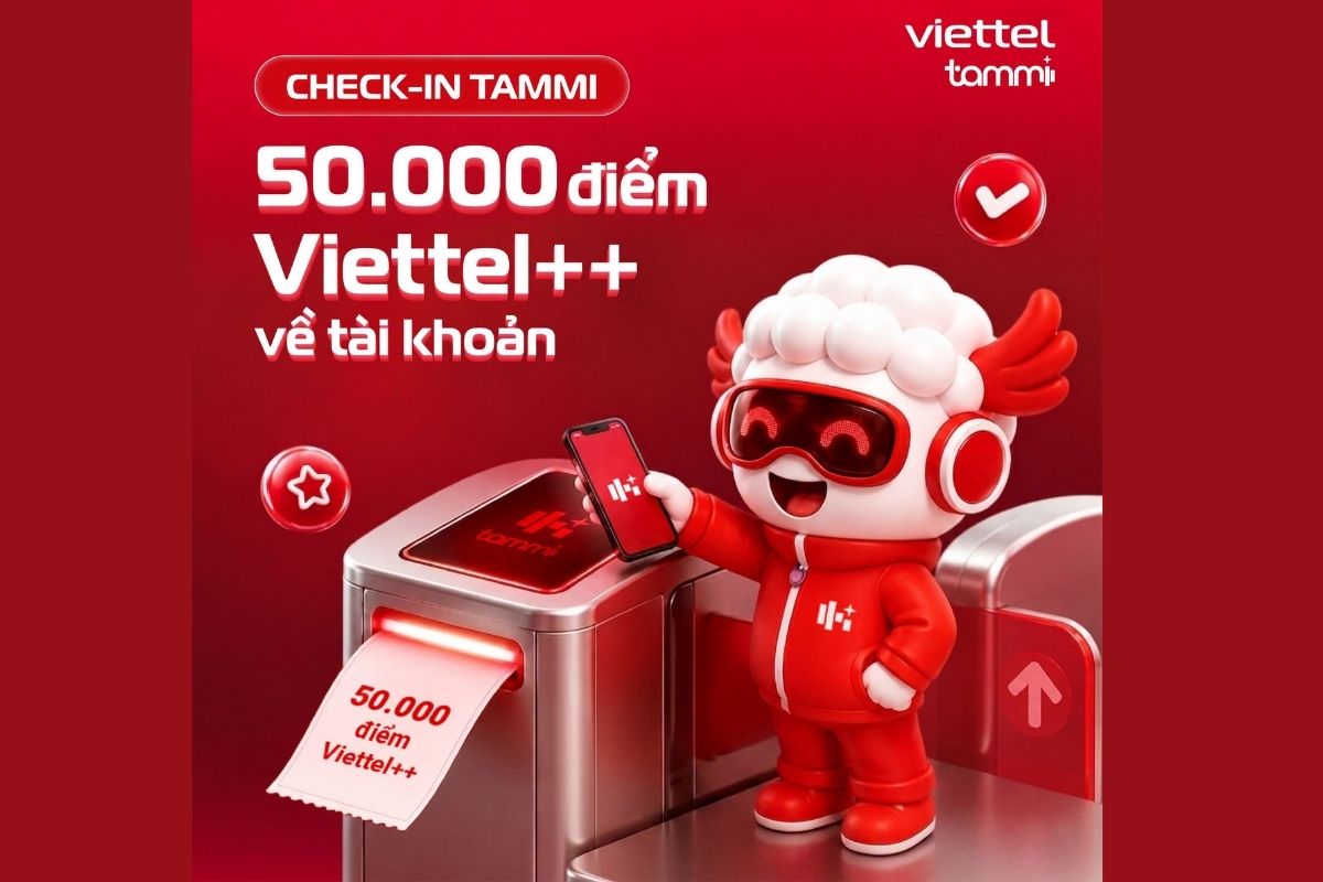 Ưu đãi Viettel 2/9: Tặng 50% giá trị thẻ nạp trên Tammi