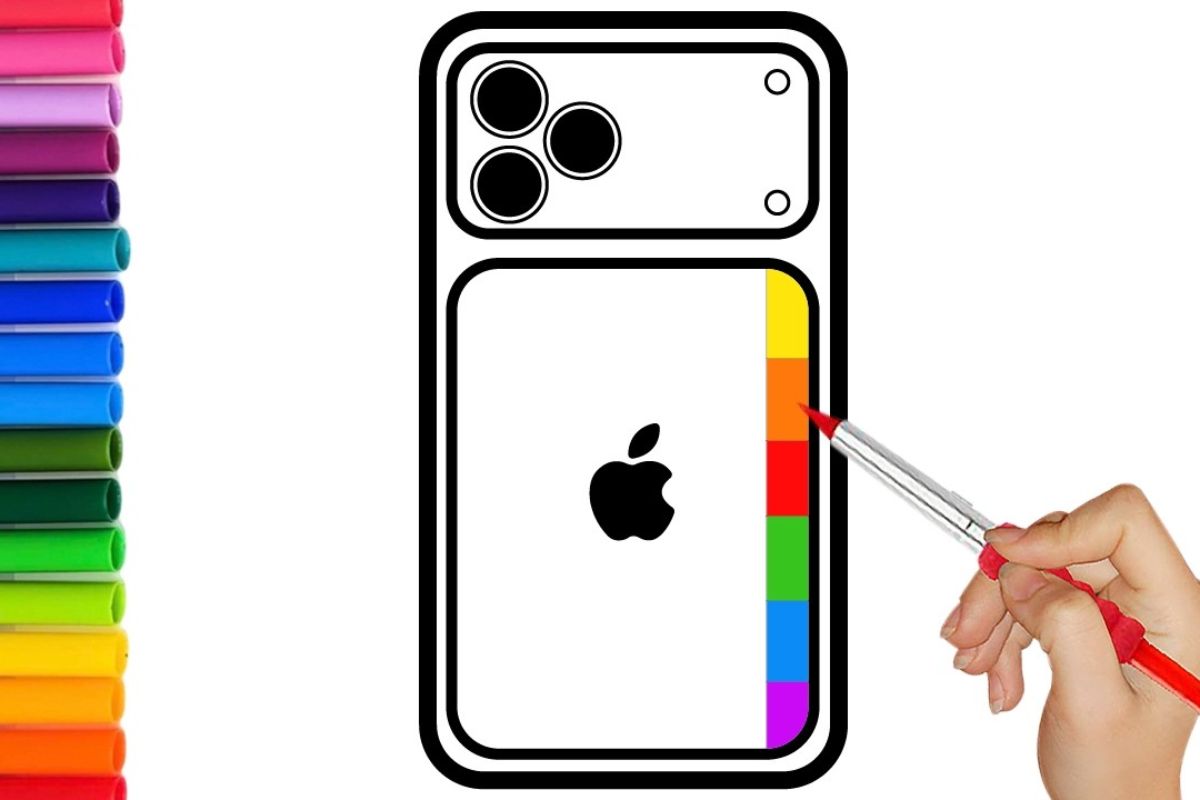 Chuẩn bị dụng cụ để vẽ iPhone 18 Pro Max