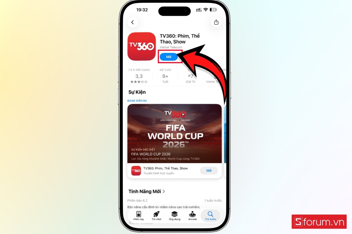 Hướng dẫn xem World Cup 2026 trên TV360 từng bước bước 2