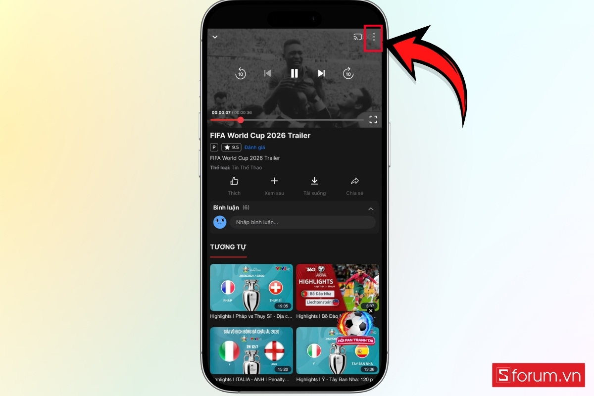 Hướng dẫn xem World Cup 2026 trên TV360 từng bước bước 5