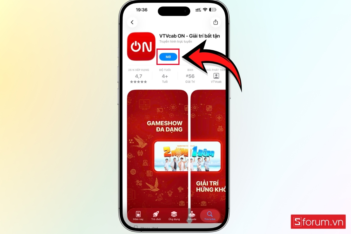 Cách xem World Cup 2026 trên VTVcab ON chi tiết bước 2