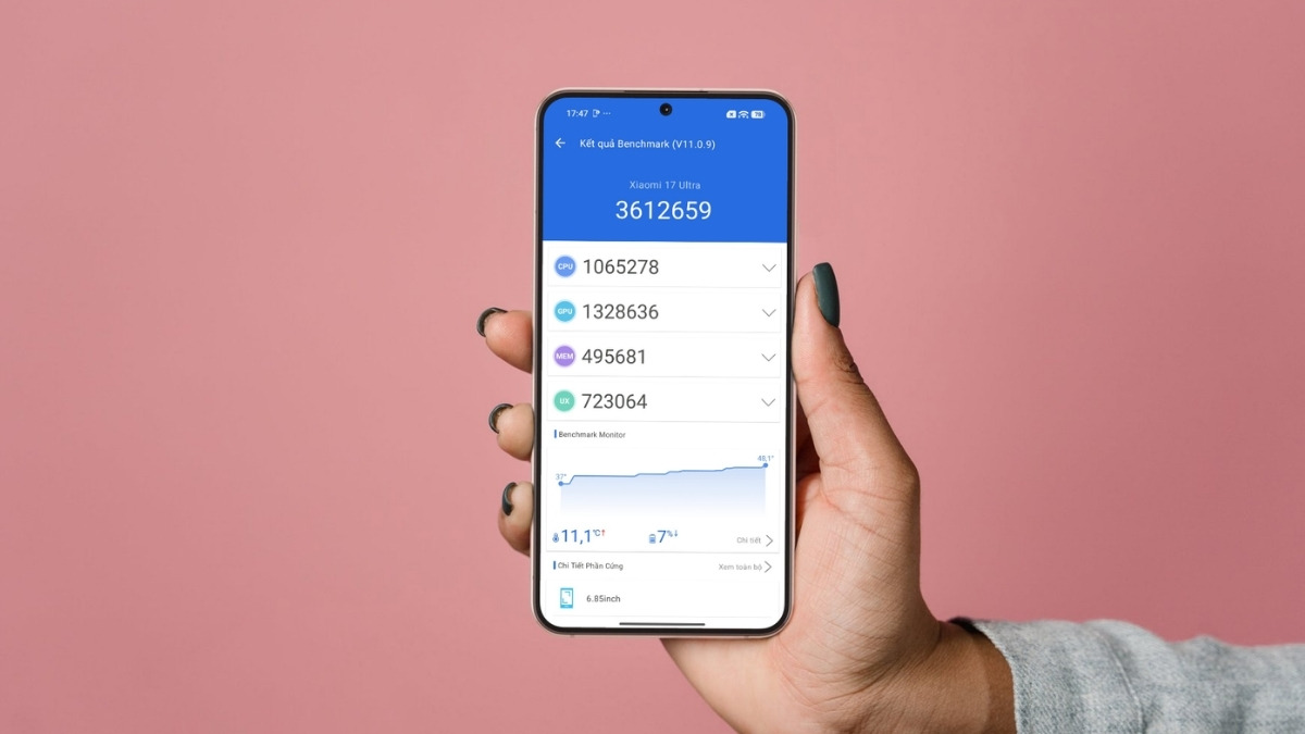 Xiaomi 17 Ultra AnTuTu đạt bao nhiêu điểm? Sức mạnh thực sự ra sao?