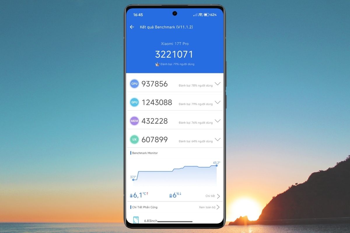 Xiaomi 17T Pro Antutu hơn 3.2 triệu điểm, hiệu năng có khác biệt?