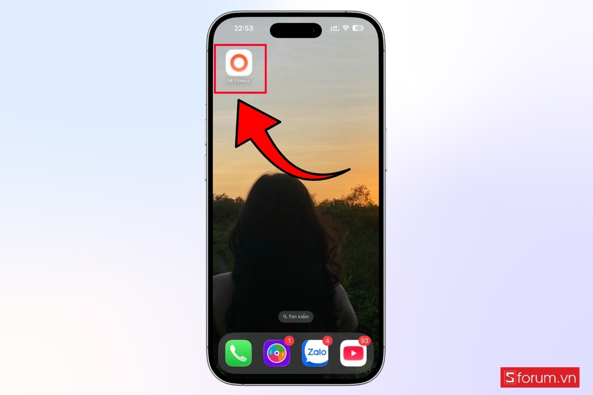 Cách bật thông báo Zalo và cuộc gọi trên Xiaomi Band 10 Pro bước 1