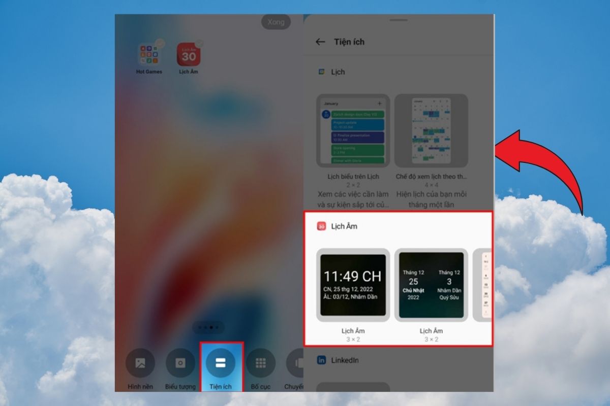 Nhấn giữ khoảng trống trên màn hình vài giây