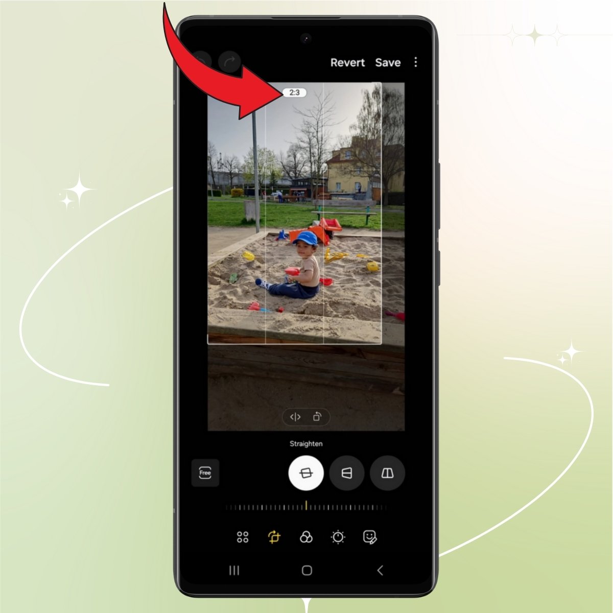 Cắt ảnh 4x6 trên điện thoại Android bằng Gallery bước 3