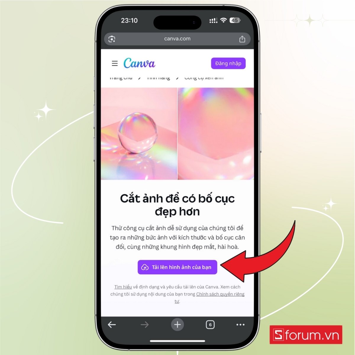 Cách cắt ảnh 4x6 trên điện thoại bằng app miễn phí bước 1