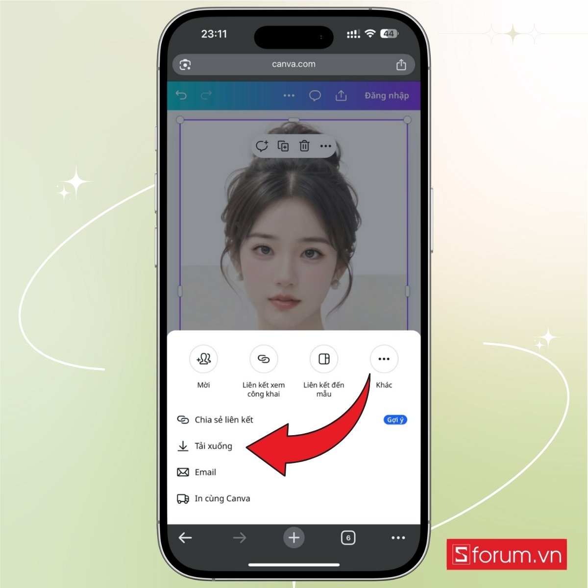 Cách cắt ảnh 4x6 trên điện thoại bằng app miễn phí bước 3