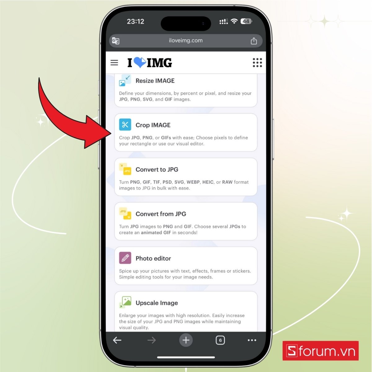 Cách cắt ảnh 4x6 trên điện thoại bằng app miễn phí bước 5