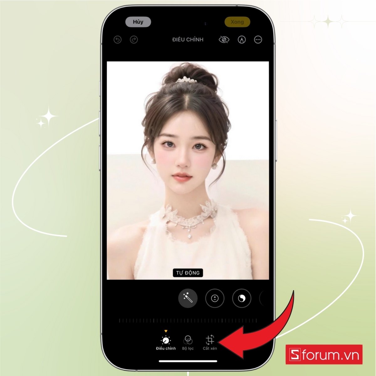 Cách cắt ảnh 4x6 trên điện thoại bằng camera iPhone bước 2