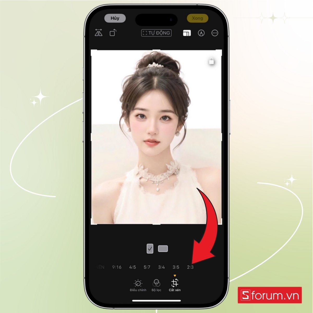 Cách cắt ảnh 4x6 trên điện thoại bằng camera iPhone bước 4