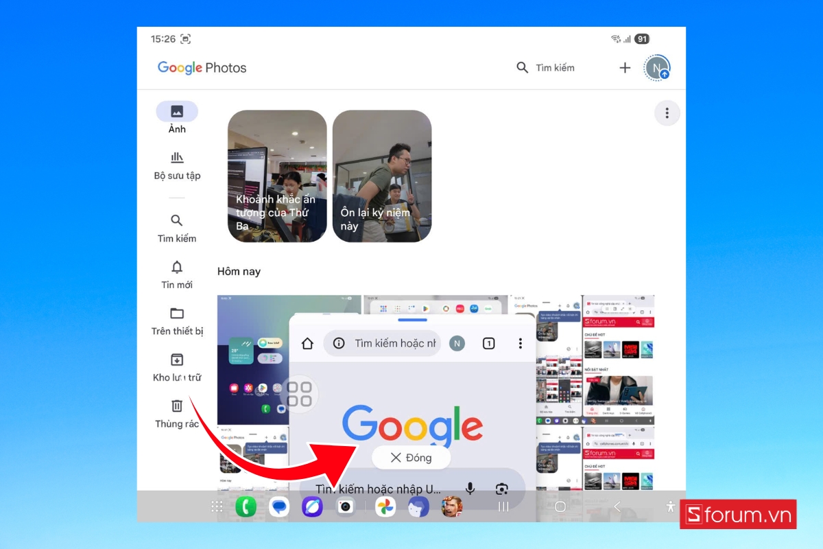 Cách chia đôi màn hình trên Galaxy Z Fold 7 để tận dụng tối đa hình 8