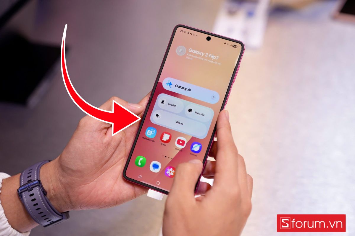 Cách chụp màn hình Galaxy Z Flip 7 tiện lợi cho nguời mới sử dụng