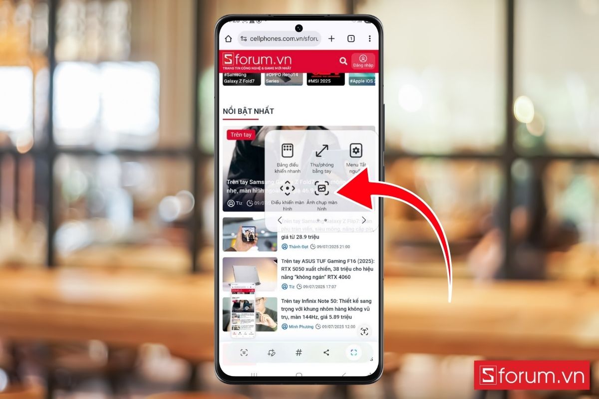 Cách chụp màn hình Galaxy Z Fold 7 dễ nhất mà ai cũng làm được hình 9
