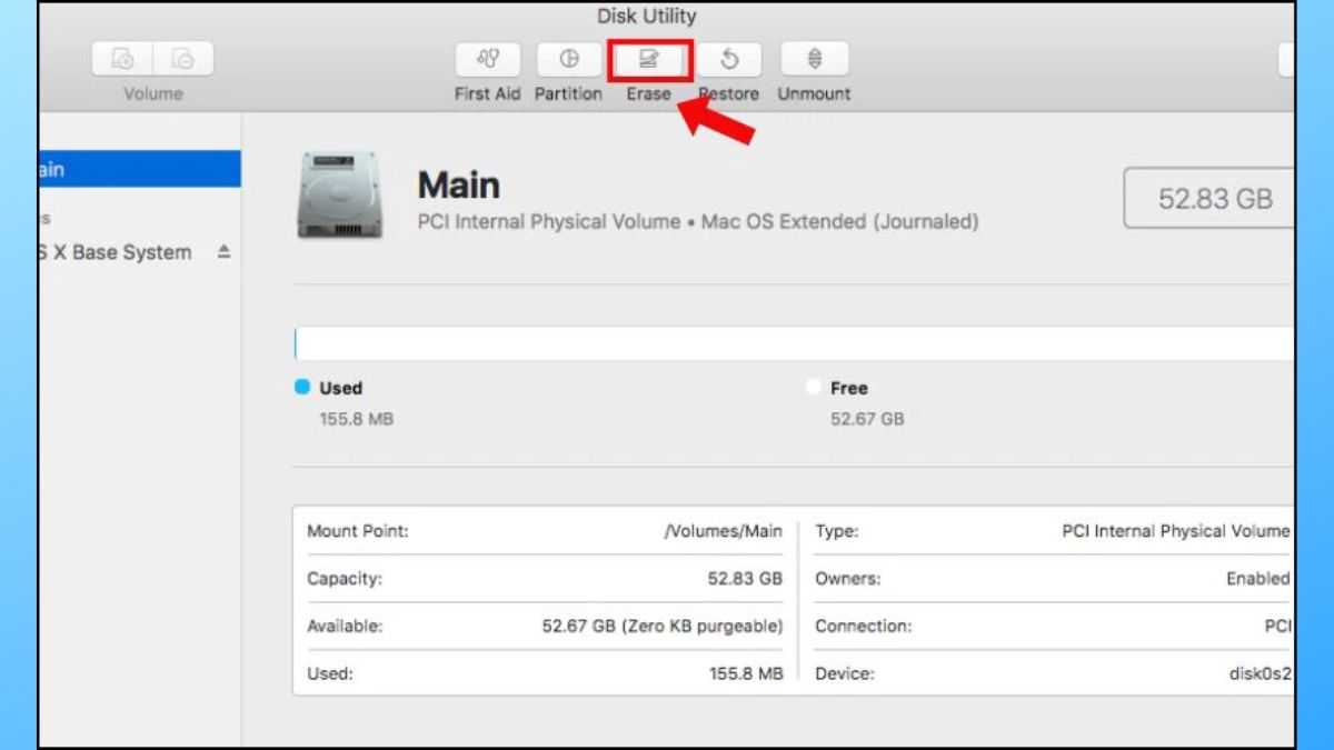 Cách format ổ cứng trên thiết bị macOS bước 4