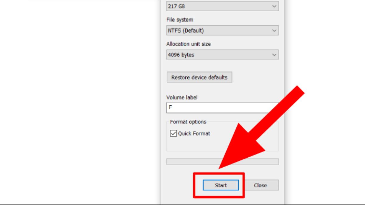 Cách Format ổ cứng từ This PC - bước 4