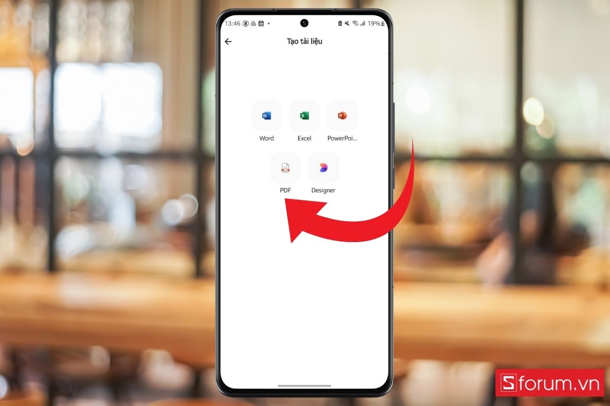 Chọn định dạng PDF