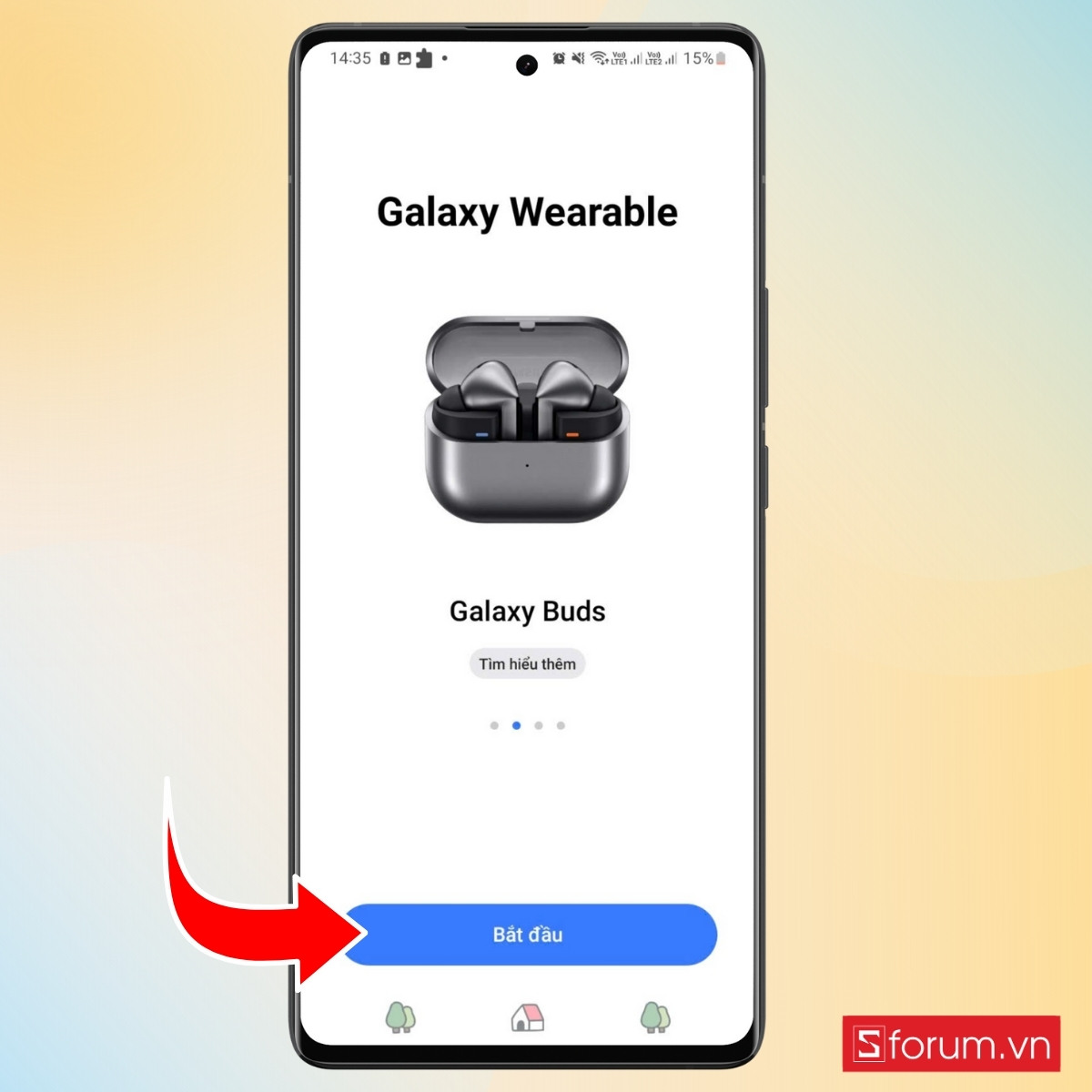 Hướng dẫn cài đặt Galaxy Buds trên điện thoại Android bước 3
