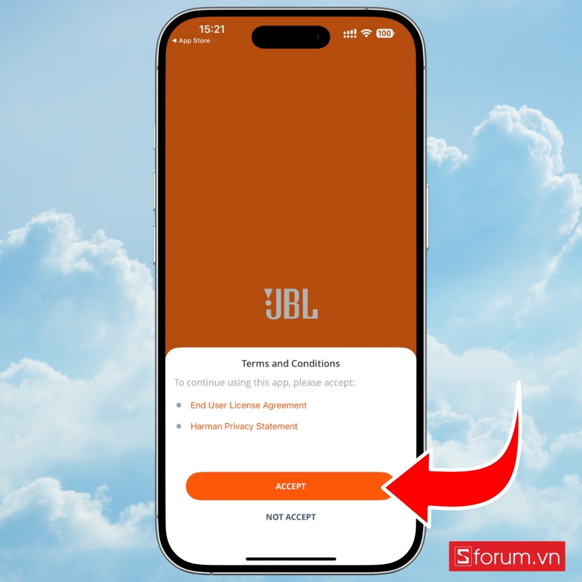 Cách cài đặt ứng dụng JBL Headphones trên iOS bước 4