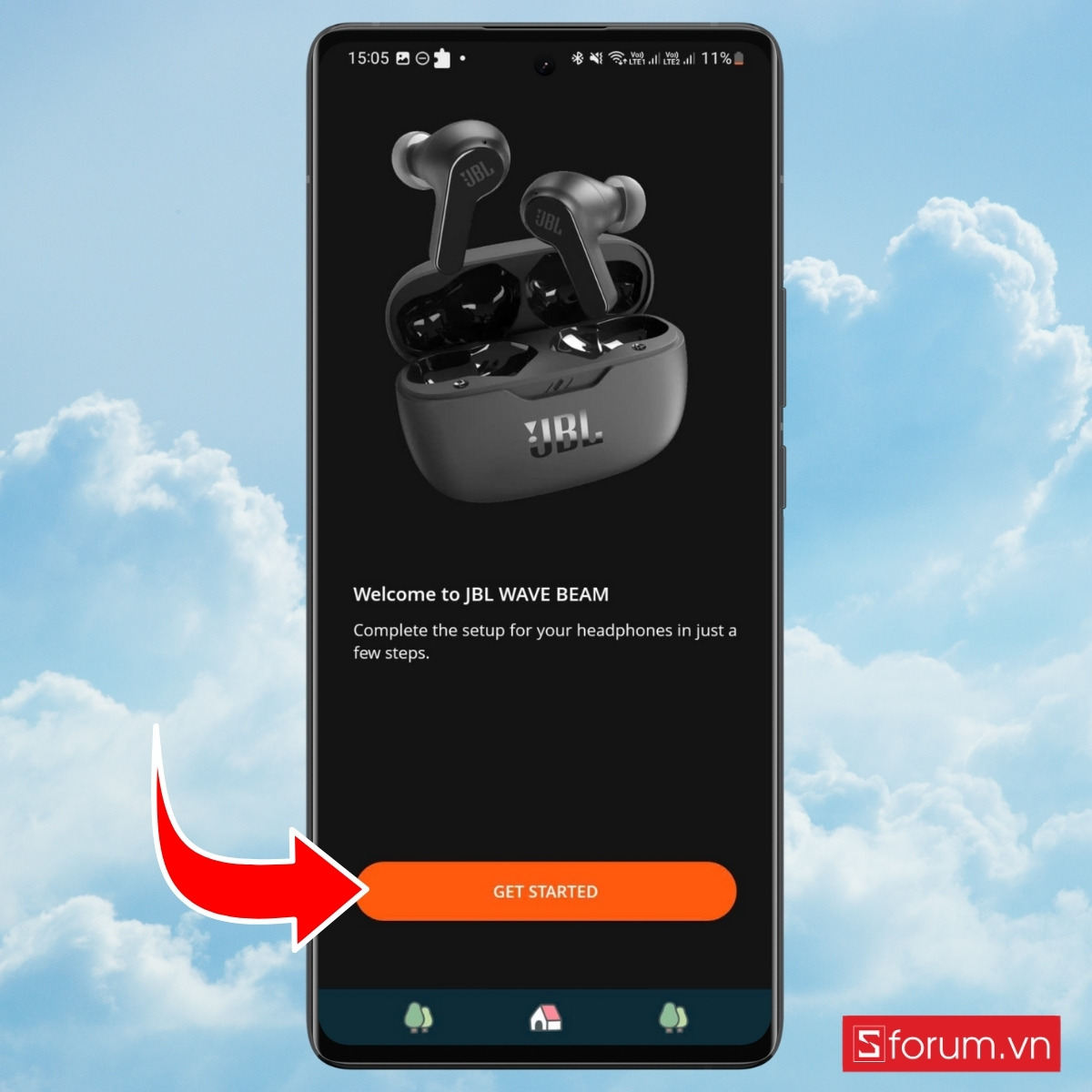 Hướng dẫn sử dụng app JBL Headphones để tối ưu hóa trải nghiệm bước 1