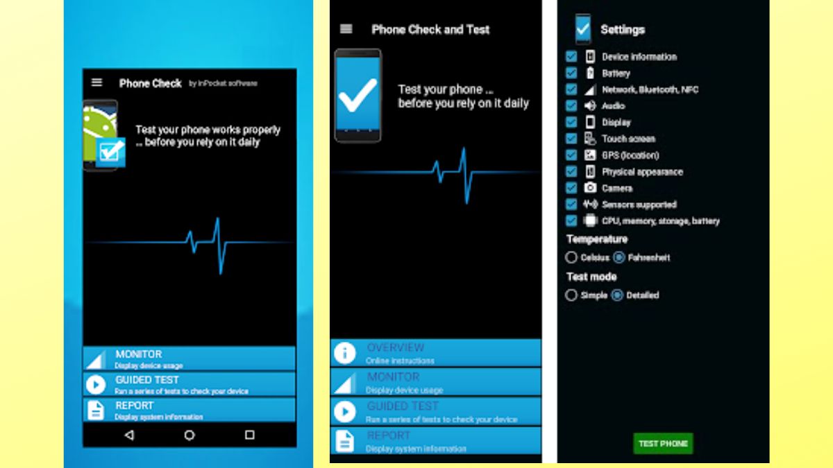 Phone Check and Test kiểm tra toàn diện thiết bị