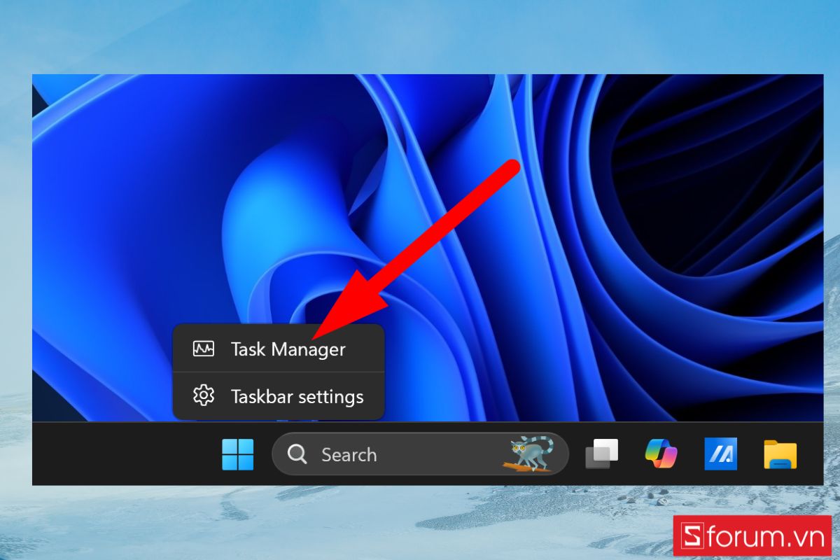 cách mặc định UniKey khi mở máy Win 11 bằng cách sử dụng task manager - bước 1