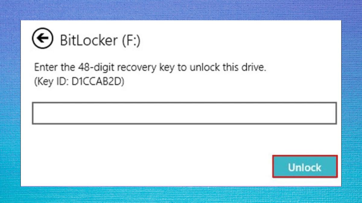 Cách mở khóa BitLocker Win 11 bằng File Explorer - bước 5