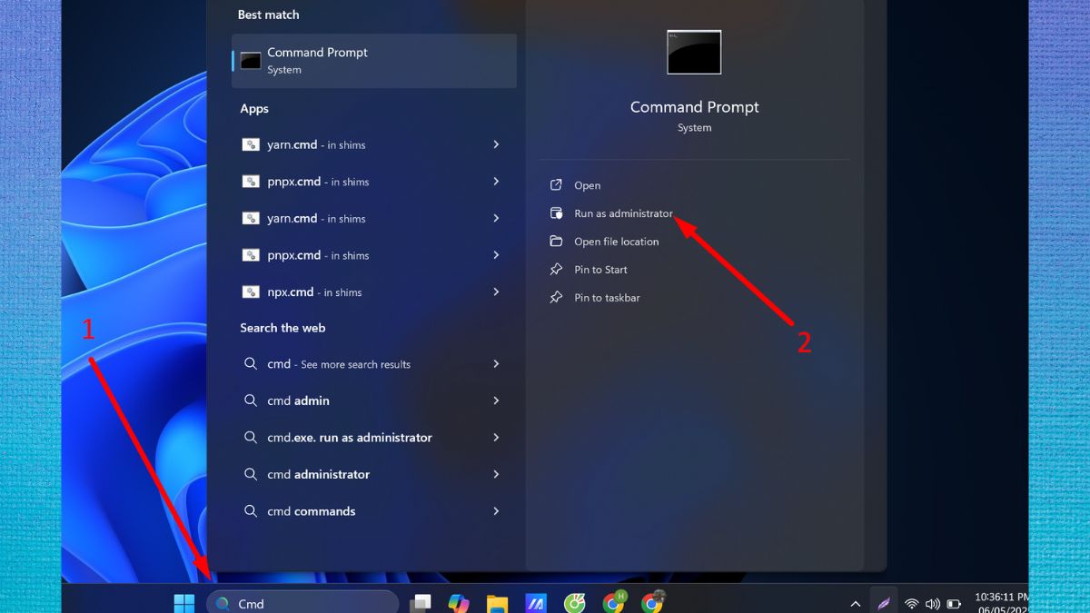 Cách mở khóa BitLocker Win 11 bằng Manage-bde - bước 1