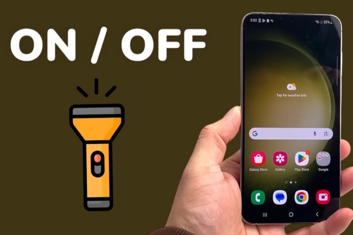 Cách bật, tắt đèn pin trên điện thoại Android mới nhất