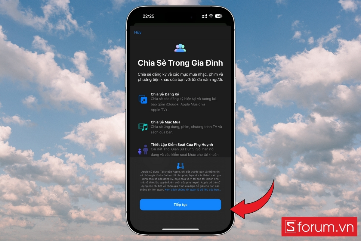 cách Định vị số điện thoại qua iCloud Family Sharing (cho iPhone) bước 2
