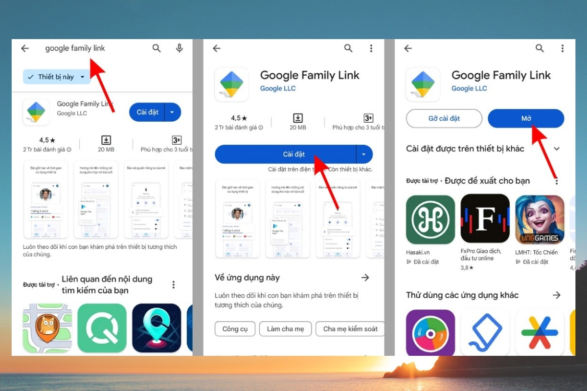 Cách định vị số điện thoại người khác bằng Family Link (cho Android) bước 1