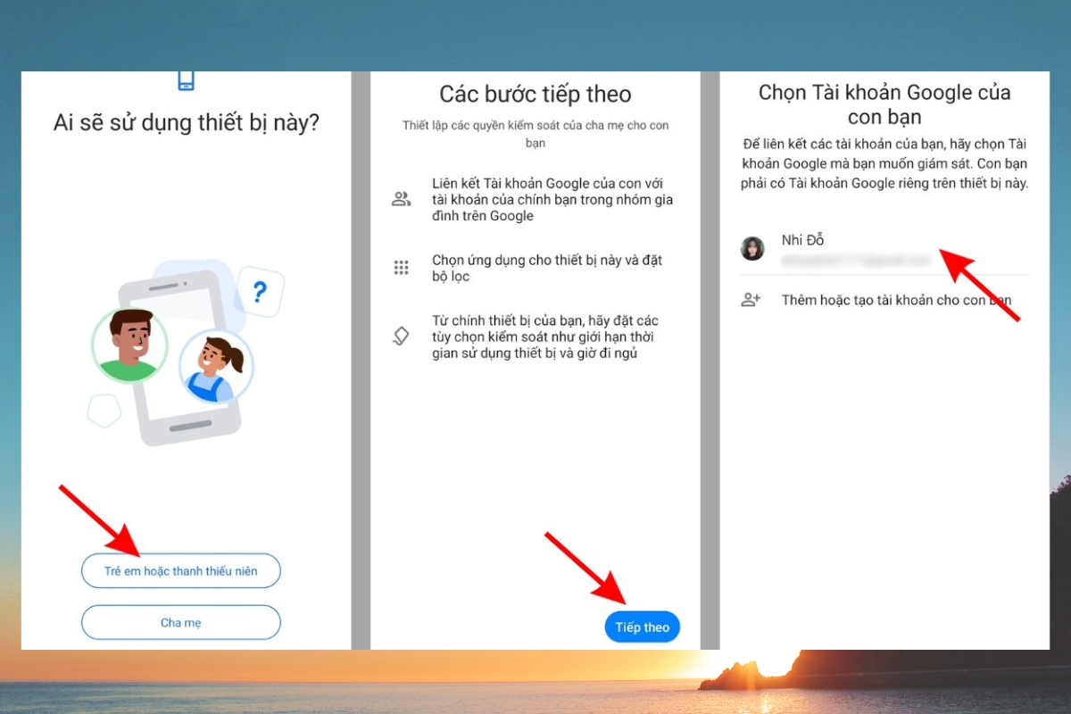h vị số điện thoại người khác bằng Family Link trên android bước 2