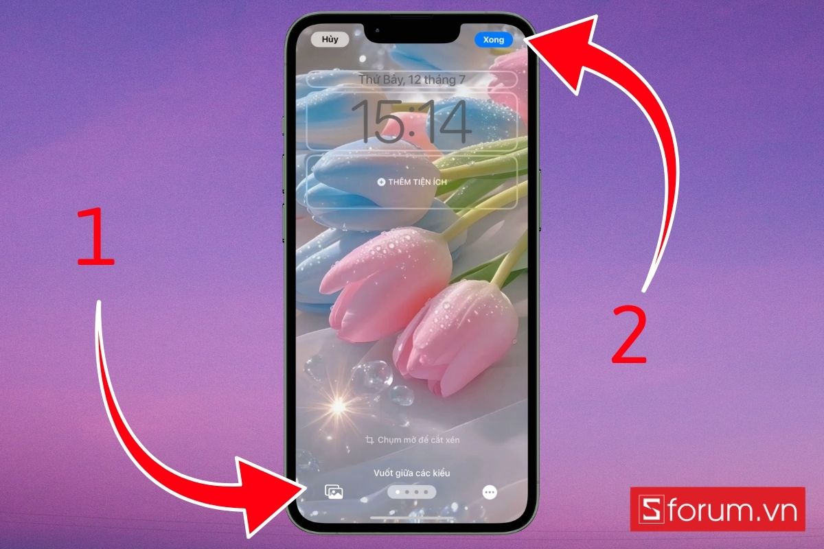 Nhấn Xong để hoàn tất