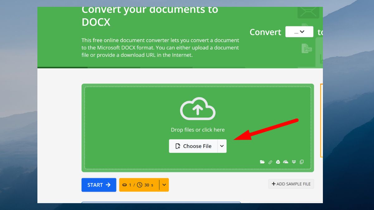 Chuyển PDF sang Word bằng Convert your documents to DOCX 2