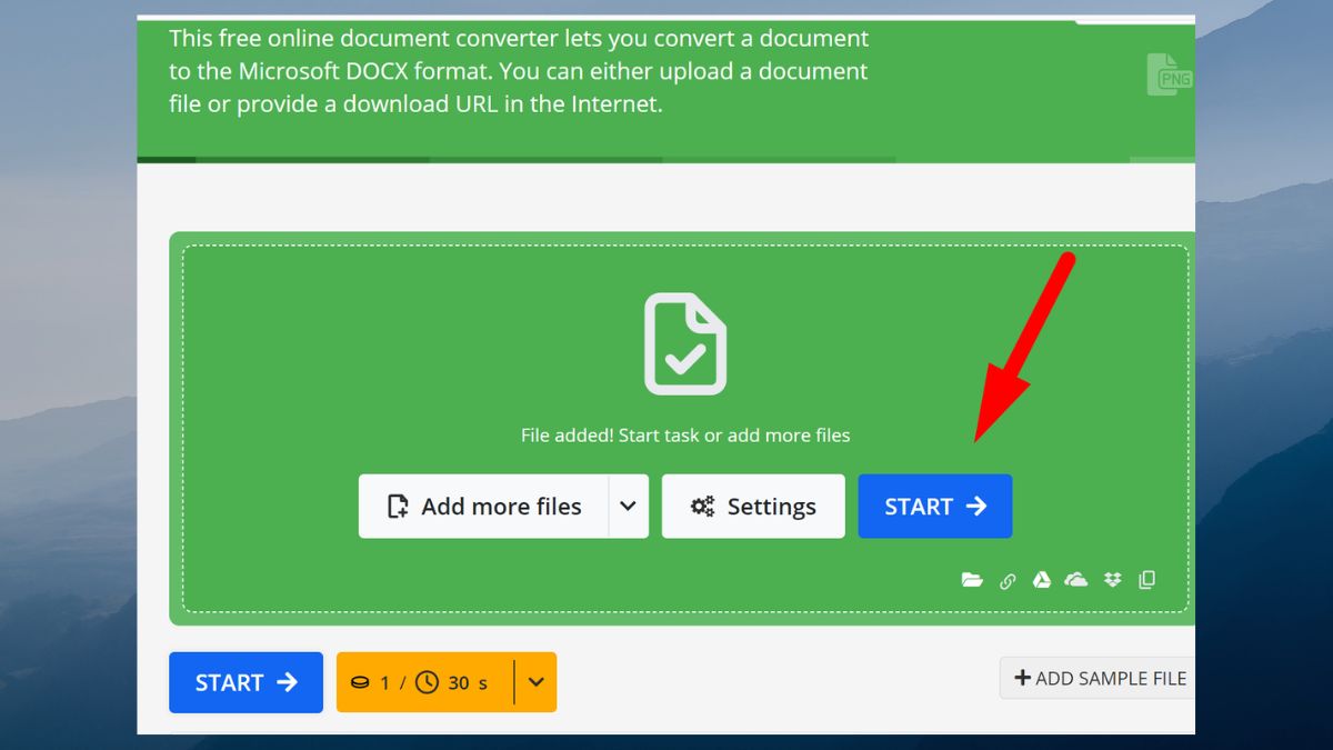 Chuyển PDF sang Word bằng Convert your documents to DOCX 3