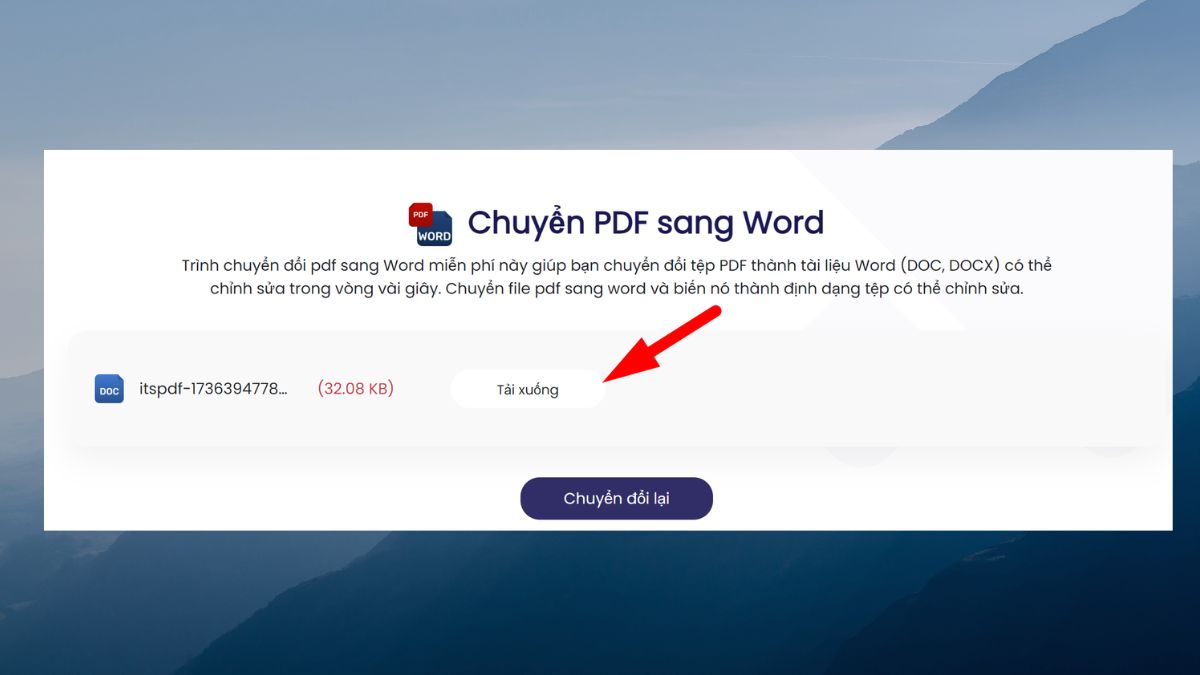 Chuyển PDF sang Word bằng Its PDF 4
