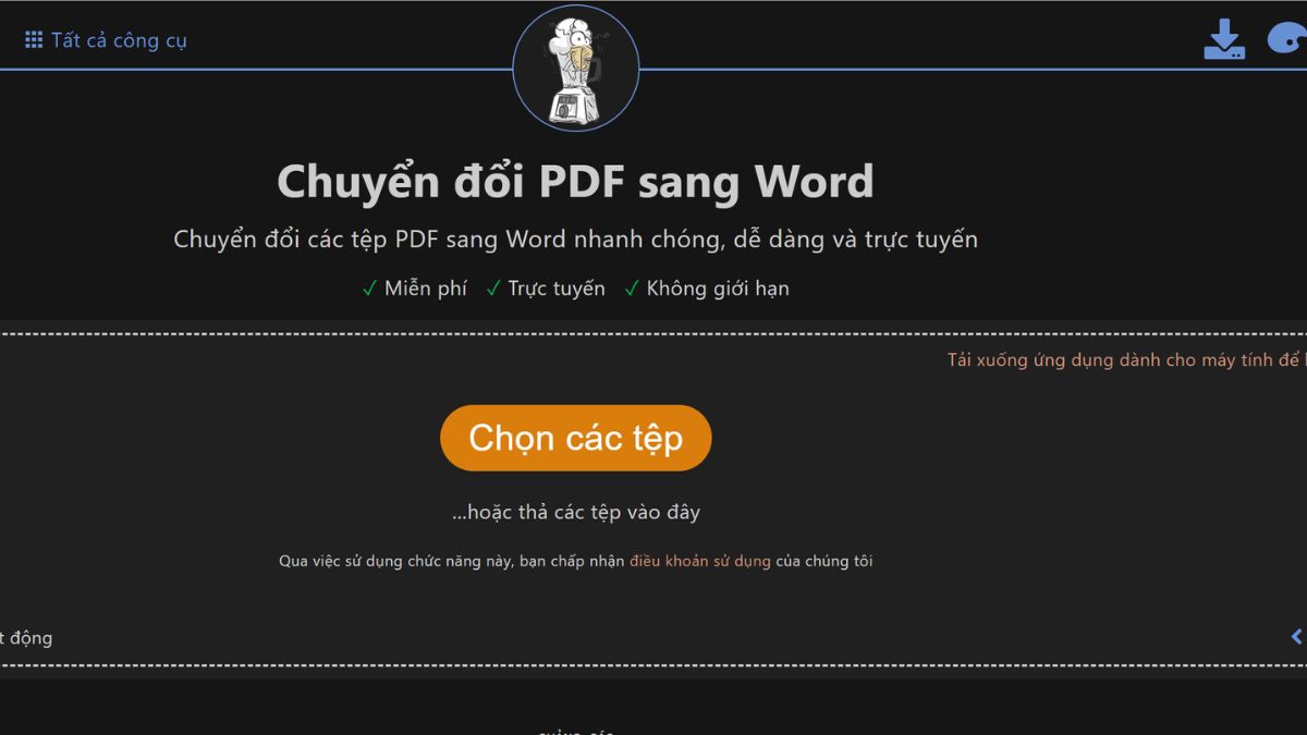 Chuyển PDF sang Word bằng công cụ PDF24 2