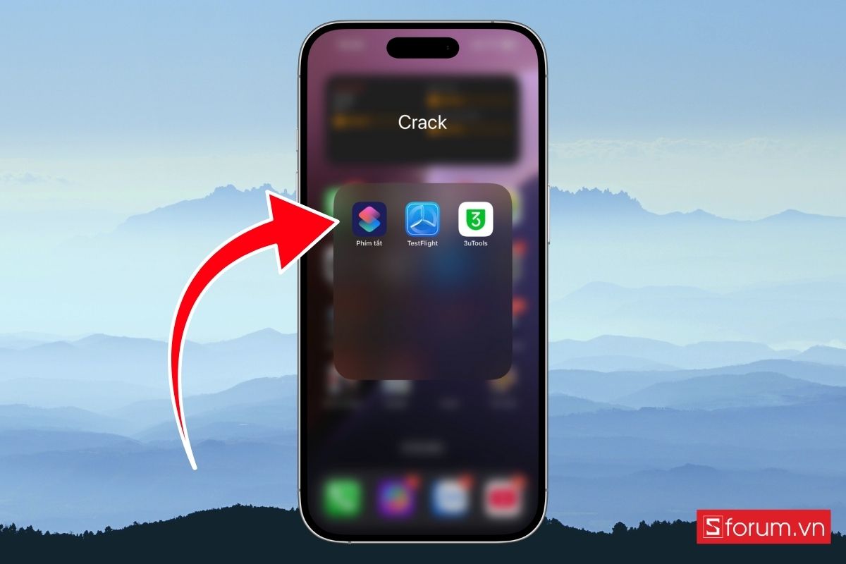 Mở ứng dụng Shortcuts